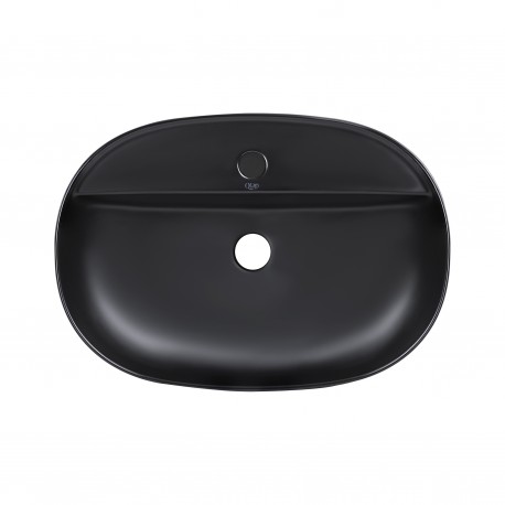 Раковина-чаша Qtap Scorpio 600х400х120 Matt black QT142203MBMBN