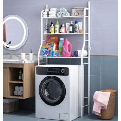 Полка над стиральной машинкой Toilet Rack LK-18 на 3 полки Белая