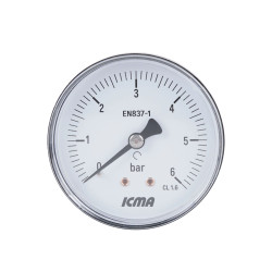 Манометр Icma 1/4" 0-6 бар, заднє підключення №243
