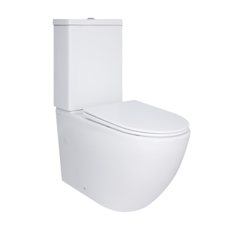 Унитаз напольный Qtap Jay Ultra Quiet с сидением Soft-close 640x360x835 мм QT07222175TW White
