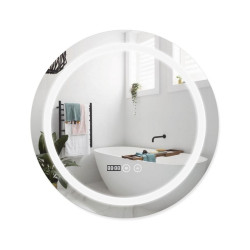 Дзеркало Qtap Mideya R600 з LED-підсвічуванням Touch, з антизапотіванням, димером QT2078F803W