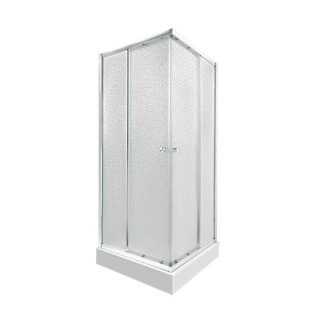 Набор Qtap душевая кабина Presto CRM1088SP5 Pear 1970x800x800 мм + поддон Tern 308812C 80x80x12 см с сифоном