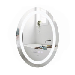 Дзеркало Qtap Mideya 500х700 з LED-підсвічуванням Touch, з антизапотіванням, димером QT2078NCR5070W