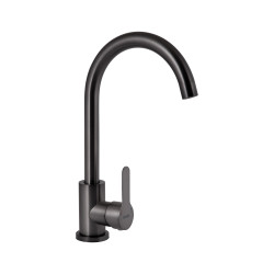Смеситель для кухни U-образный Brinex Pure 015F U-образный Graphite BRIPUR015FGRP