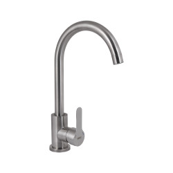 Смеситель для кухни U-образный Brinex Pure 015F U-образный Nickel BRIPUR015FNKL