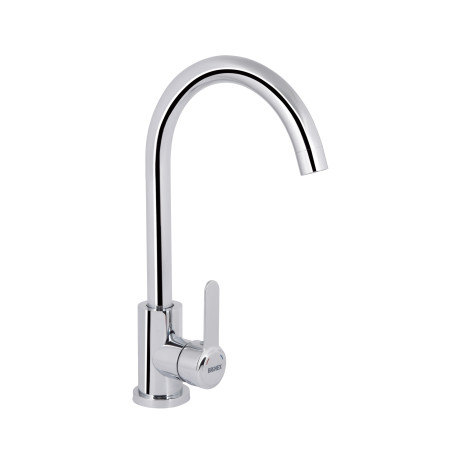 Смеситель для кухни U-образный Brinex Pure 015F U-образный Chrome BRIPUR015FCRM
