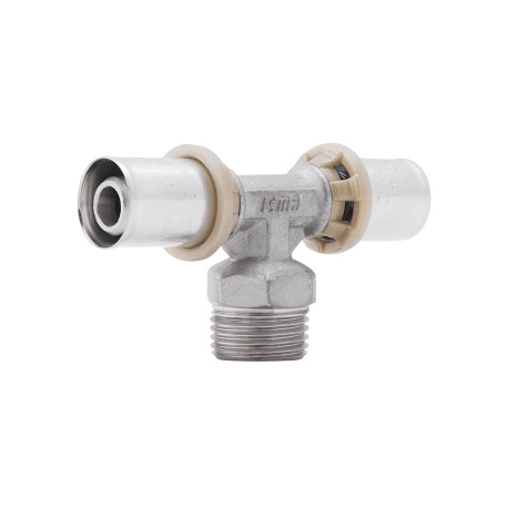 Тройник пресс Icma 16х1/2"х16 НР №407