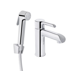 Змішувач для раковини Qtap Grand (з гігієнічним душем) QTGRA272CRM45670 Chrome