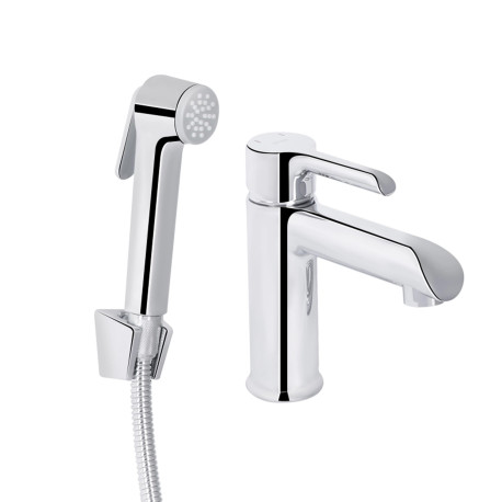 Смеситель для раковины Qtap Grand (с гигиеническим душем) QTGRA272CRM45670 Chrome