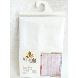 Штора для ванної Miranda Country Flower Біла 180*200 см
