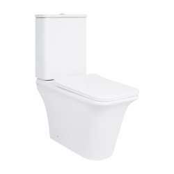 Унитаз-компакт Qtap Kalao безободковый с сиденьем Soft-close QT08221213AW