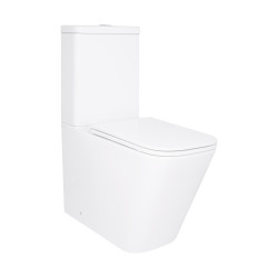 Унітаз підлоговий Qtap Tern Ultra Quiet безобідковий з сидінням Soft-Close QT17226003AW White