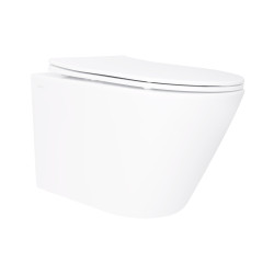 Унітаз підвісний Qtap Swan безобідковий з сідінням Soft-close QT16335180W