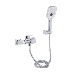 Смеситель для ванны Qtap Tern (c душевым гарнитуром) QTTER259CRM47586 Chrome