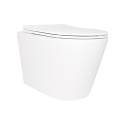 Унитаз подвесной Qtap Scorpio безободковый Ultra Quiet с сиденьем Soft-close QT14332380ASW