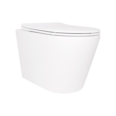 Унитаз подвесной Qtap Scorpio безободковый Ultra Quiet с сиденьем Soft-close QT14332380ASW