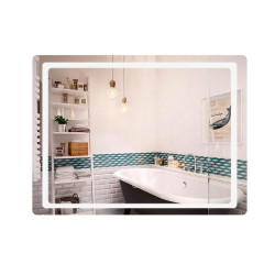 Зеркало Qtap Mideya (DC-F613) 700х500 с LED-подсветкой Touch, с антизапотеванием, диммером QT2078NCF7050W