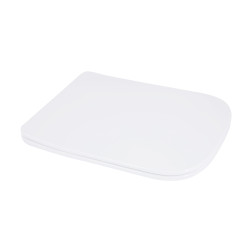 Сидіння для унітаза підлогового (Aries) 445×360×30 мм, White, з мікроліфтом? Slim Duroplast, Quick Release QT03228302W3 Qtap