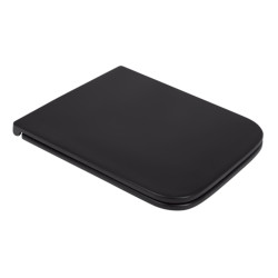 Qtap Сиденье для унитаза (Gemini) 435x357x37&nbsp;мм, Matt Black, с микролифтом, Slim Duroplast, Quick Release QT99HY2312MB