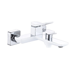 Смеситель для ванны Qtap Presto (c душевым гарнитуром) QTPRE259CRW45579 Chrome/White