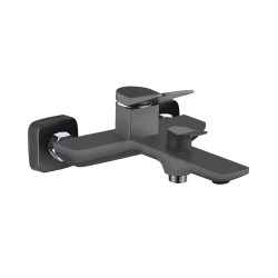 Змішувач для ванни Qtap Presto (з душовим гарнітуром) QTPRE259GRP45584 Graphite