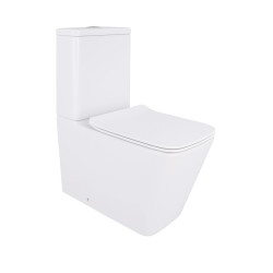 Унитаз напольный Qtap Crow Eco безободковый с сиденьем Soft-close QTCRO27W48750