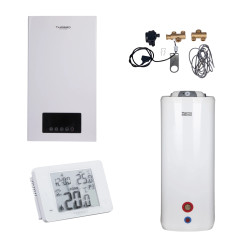 Комплексное решение Thermo Alliance для котельной: электрический котел 8 кВт + комплект бойлера + комбинированный напольный водо