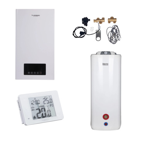 Комплексне рішення Thermo Alliance для котельні: електричний котел 8 кВт + комплект підключення бойлера + комбінований підлогови