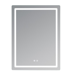 Зеркало Qtap Mideya (MI2) 600х800 с LED-подсветкой Touch, с антизапотеванием, диммером, рег. яркости QT2078F6080