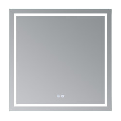 Зеркало Qtap Mideya (MI1) 800x800 с LED-подсветкой Touch, с антизапотеванием, диммером, рег. яркости QT2078NCF808048477