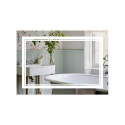Дзеркало Qtap Cardinal (CA1) 800х600 з LED-підсвічуванням Touch, з антизапотіванням, з димером, рег. темп. кольору (3000-6500K) 