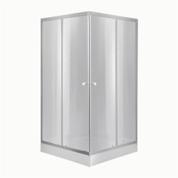 Lidz Набор: Душевая кабина Wawel SC90x90.SAT.LOW.DGR, квадратная, стекло тонированное 4&nbsp;мм + Душевой поддон Kapielka ST90x90x14