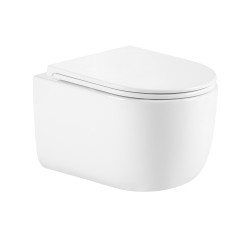 Унитаз подвесной Qtap Taurus безободковый с сиденьем Soft-close QTTAU26W45428