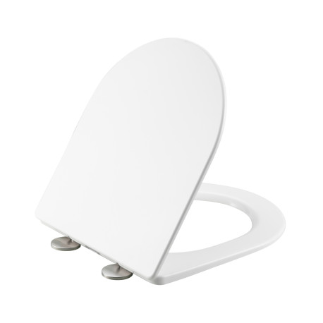 Сидіння для унітазу Qtap (Taurus 490) 422x360x30 мм, White, з мікроліфтом, Slim Duroplast, Quick Release QTSC179W49383