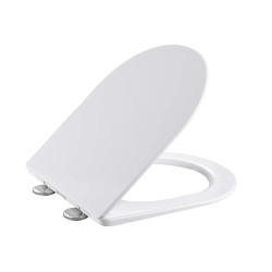 Сидіння для унітазу Qtap (Taurus 520) 455x365x38 мм, White, з мікроліфтом, Slim Duroplast, Quick Release QTSC179W49384