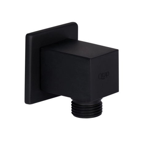 Акционный набор Qtap 1+13: Подключение для шланга Spojeni Matt Black, прямоугольное QT809810842857NB