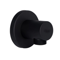 Акционный набор Qtap 1+13: Подключение для шланга Spojeni Matt Black, округлое QTCRBB030